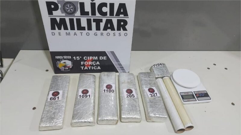 Força Tática prende dois homens e apreende tabletes e porções de maconha em Várzea Grande