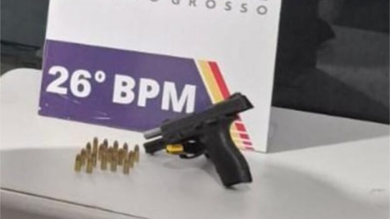 Polícia Militar detém quatro pessoas, apreende arma de fogo e 17 munições em Nova Mutum