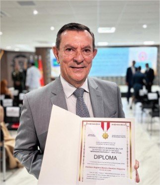 Vereador Demilson Nogueira recebe medalha de Ordem do Mérito Bombeiro Militar Imperador Dom Pedro II