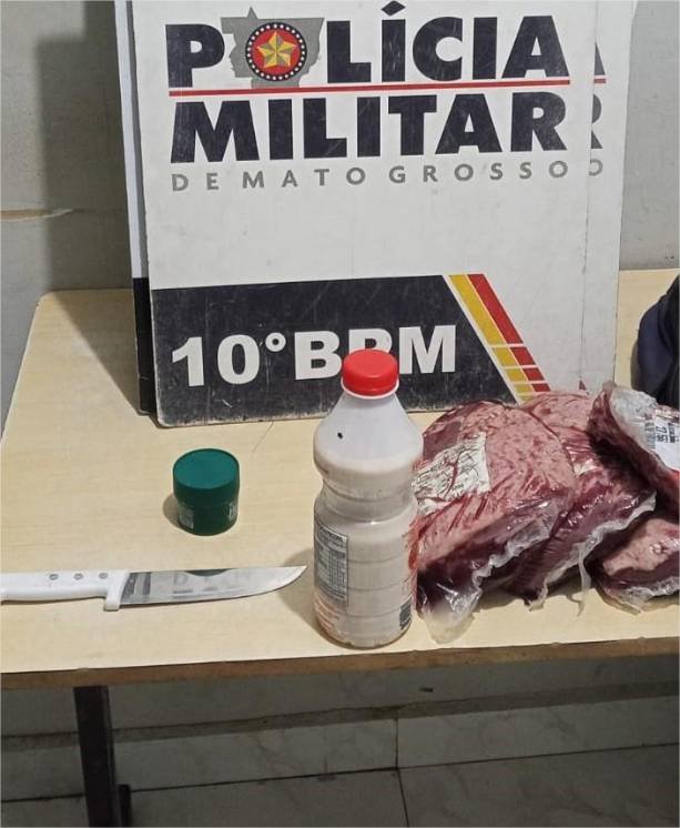 Polícia Militar prende homem com dez passagens criminais que roubou supermercado em Cuiabá