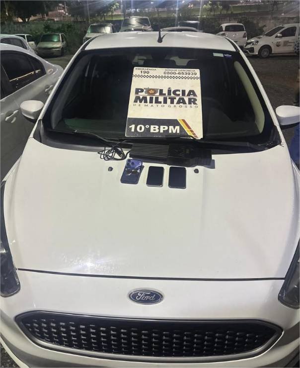 Polícia Militar localiza carro roubado e prende quadrilha em flagrante em Cuiabá