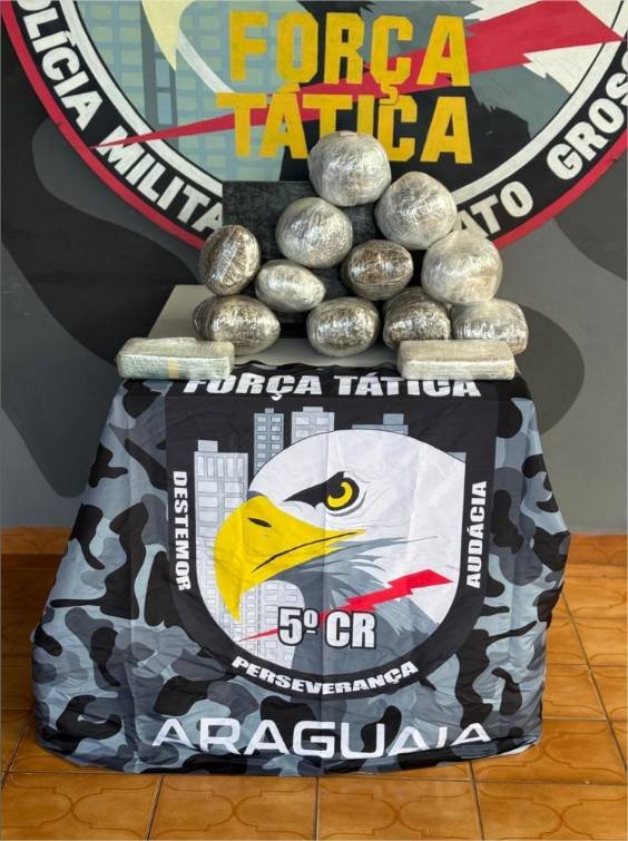 Força Tática apreende oito quilos de entorpecentes com passageiro em ônibus interestadual em General Carneiro