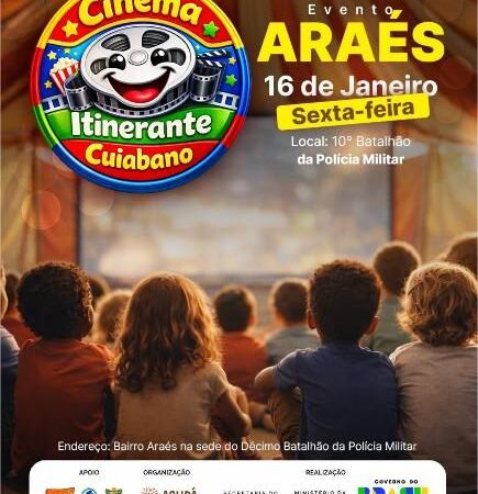 Cinema itinerante leva produções regionais a diversos bairros da Baixada Cuiabana