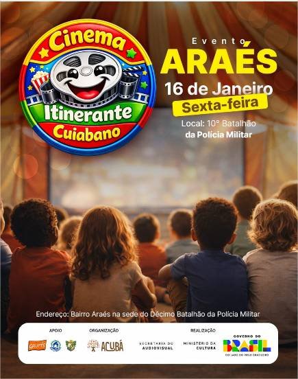 Cinema itinerante leva produções regionais a diversos bairros da Baixada Cuiabana