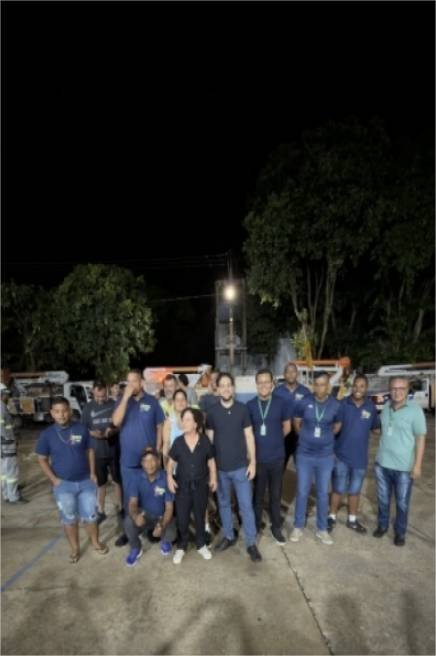 Baixinha e Limpurb realizam mutirão de troca de lâmpadas no Pedra 90