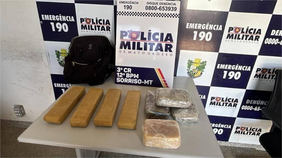 Polícia Militar apreende sete quilos de diversos entorpecentes em Sorriso