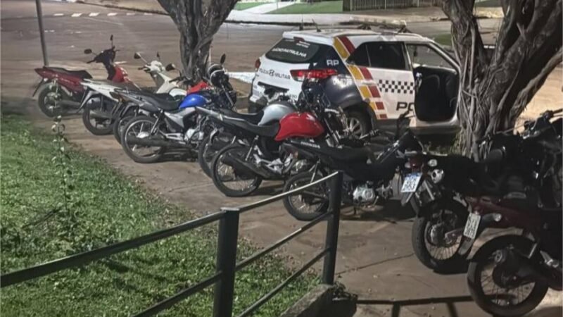 Polícia Militar apreende 12 motos e registra 121 infrações durante “rolezinho” em Jaciara