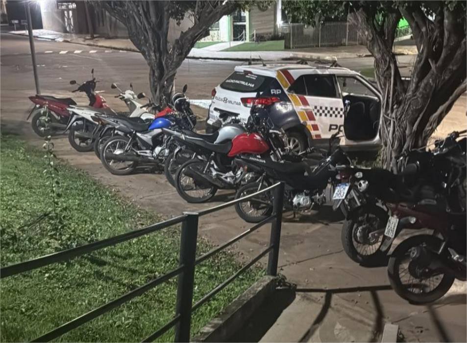 Polícia Militar apreende 12 motos e registra 121 infrações durante “rolezinho” em Jaciara
