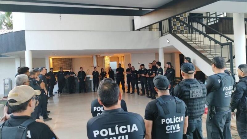 Polícia Civil de MT cumpre dez mandados de prisão contra crimes de estelionato em apoio a Polícia Civil de GO