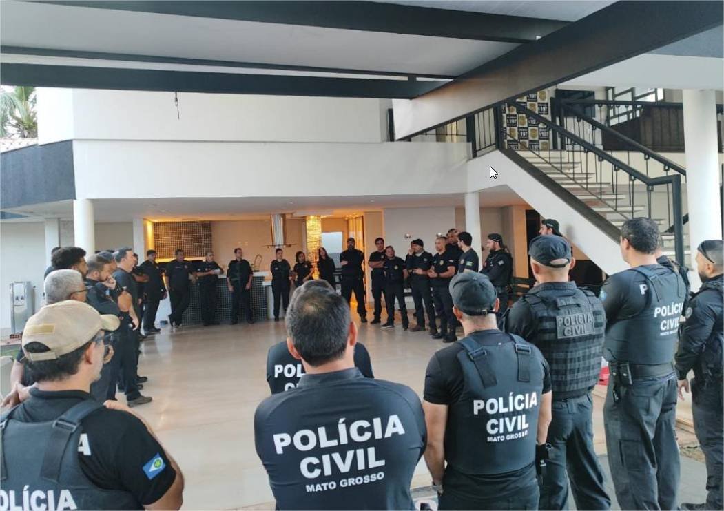 Polícia Civil de MT cumpre dez mandados de prisão contra crimes de estelionato em apoio a Polícia Civil de GO