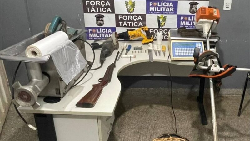 Força Tática localiza e fecha abate clandestino após denúncia de roubo em Rondonópolis