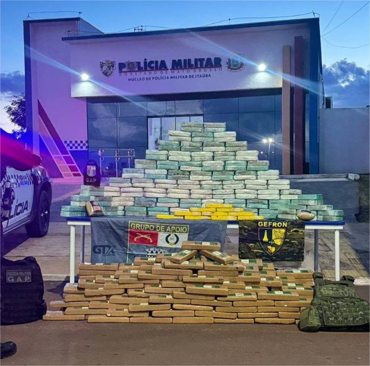 Forças de Segurança apreendem 398 tabletes de drogas em Itaúba