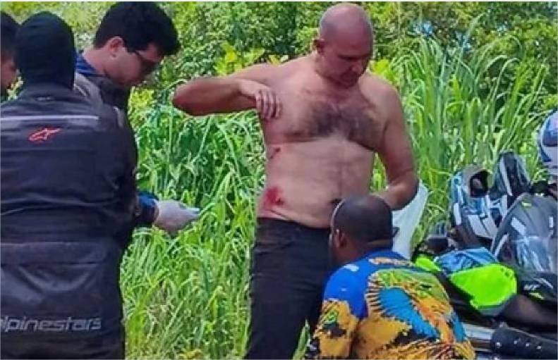 Abilio cai de moto durante trilha em Cuiabá