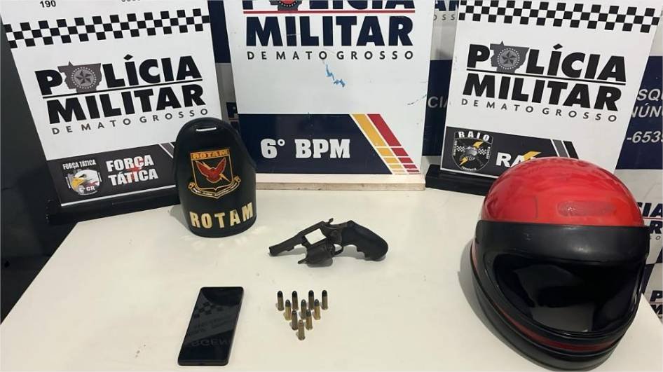 Dois faccionados são presos pela PM após invadirem residência em busca de rival em Cáceres