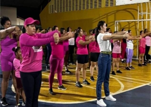 Michelly Alencar convida mulheres para aula contra o sedentarismo, no Parque das Águas