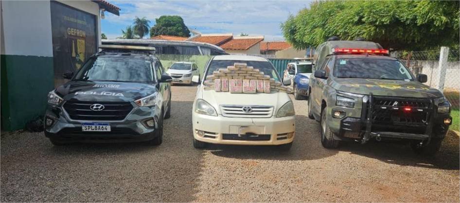 Gefron apreende 65 quilos de droga e dá prejuízo de R$ 1,1 milhão às facções criminosas