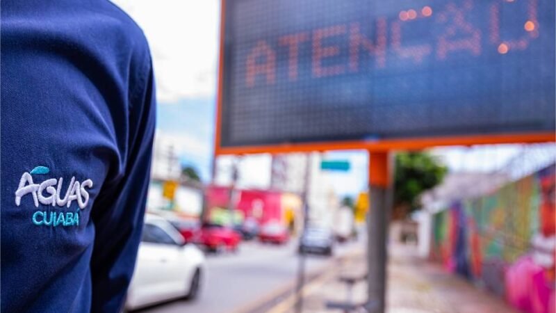 Trecho da Rua Comandante Costa  ficará interditado por 5 dias para obras da Águas Cuiabá