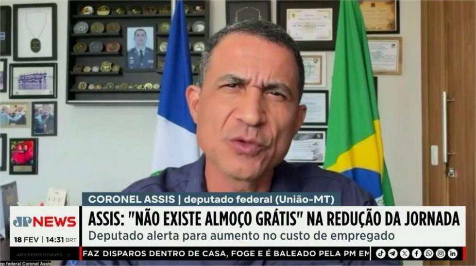Deputado Coronel Assis alerta sobre impacto da redução da jornada 6×1 e critica artimanha eleitoral da esquerda