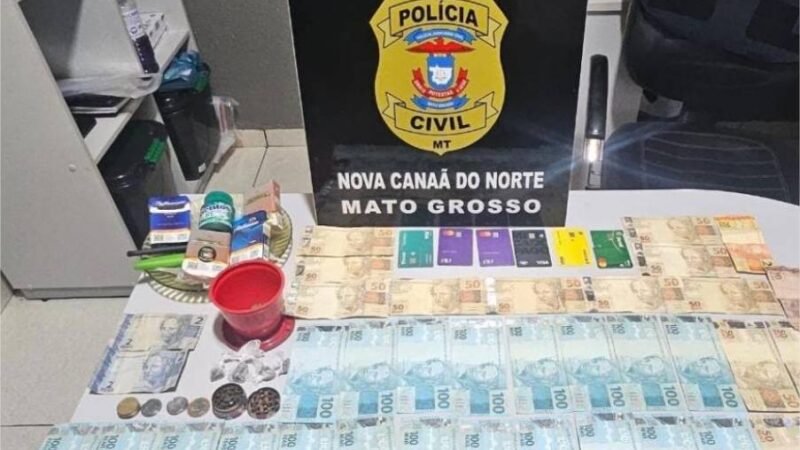 Polícia Civil cumpre mandados e prende suspeito de tráfico de drogas em Nova Canaã do Norte