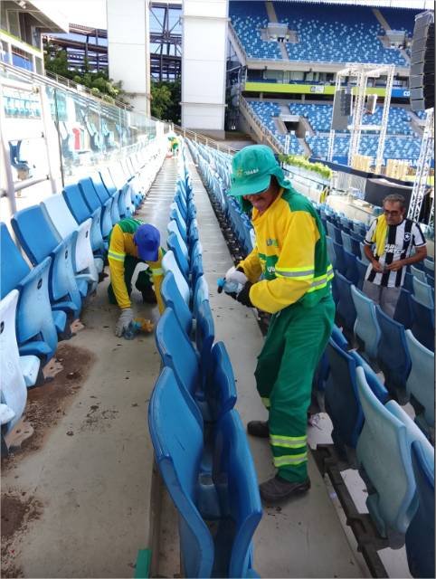 Serviços de limpeza garantem organização nos pontos de Carnaval