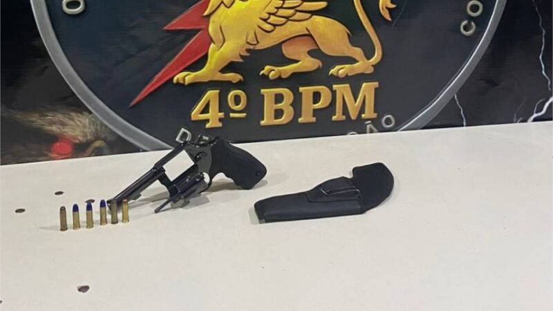 Polícia Militar prende homem com revólver e munições em borracharia de Várzea Grande