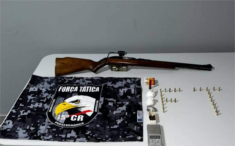 Força Tática prende faccionado com arma de fogo e munições em Matupá