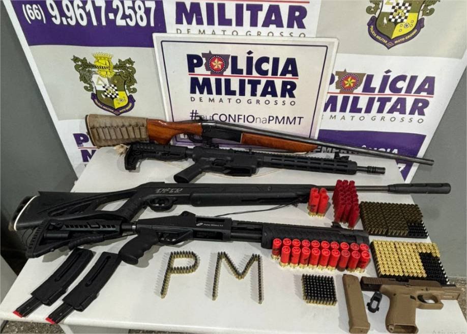 Polícia Militar aumenta em 64% as apreensões de armas de fogo em todo o Estado