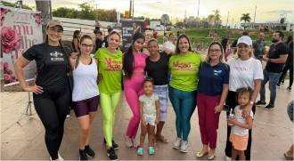 Mais de 300 mulheres participam de “aulão” contra o sedentarismo promovido por Michelly Alencar