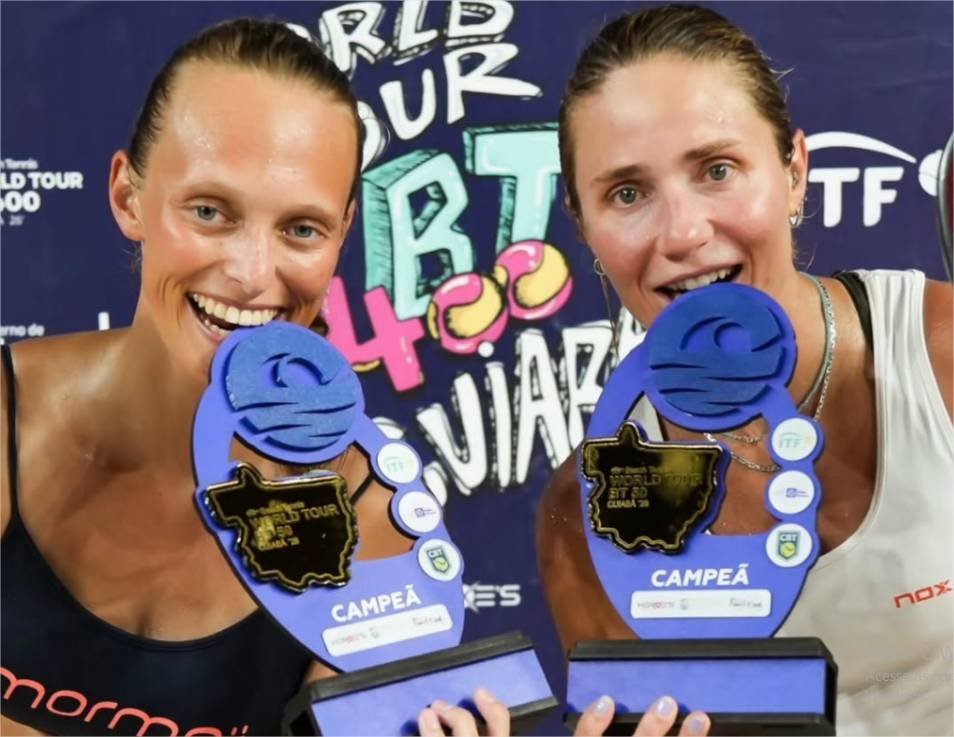 Débora Madile e Yasmine Aires vencem World Tour BT 50 de beach tênis; qualificatórias do BT 400 iniciam nesta terça-feira (17)