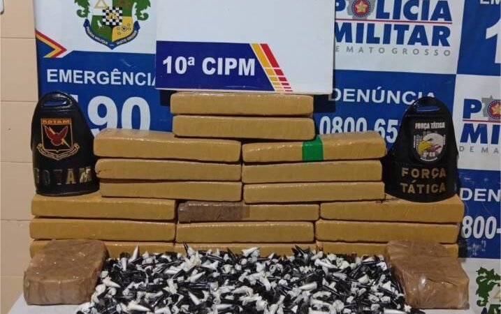 Rotam apreende 19 tabletes de entorpecentes e prende suspeito por tráfico em Aripuanã