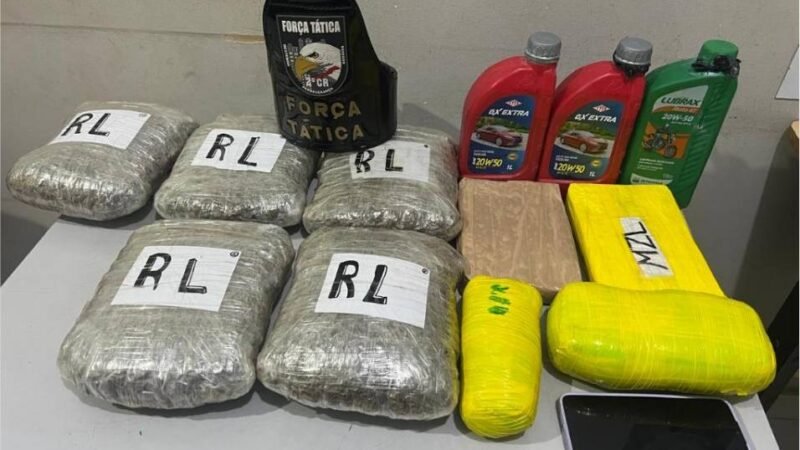 Força Tática prende mulher por tráfico de drogas e apreende nove tabletes de drogas