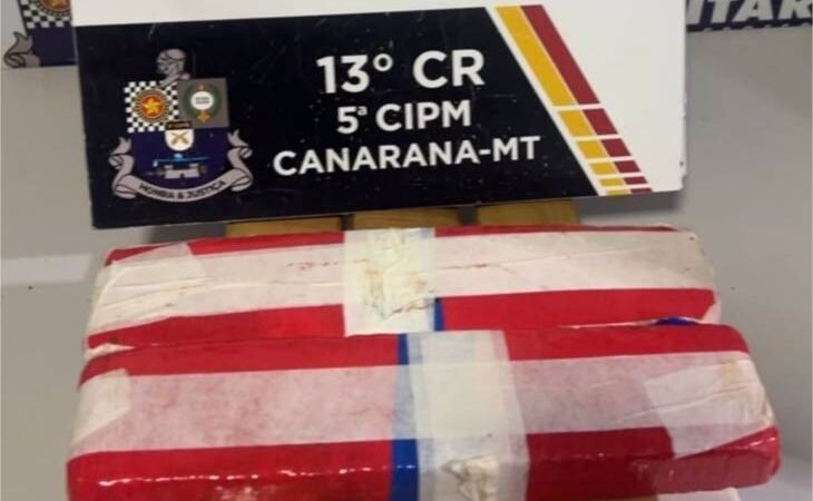 Polícia Militar apreende oito tabletes de maconha e detém dupla por direção perigosa