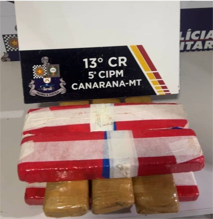 Polícia Militar apreende oito tabletes de maconha e detém dupla por direção perigosa