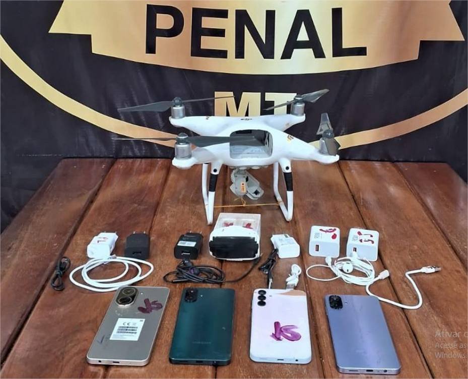 Polícia Penal abate dois drones que tentavam levar celulares para reeducandos