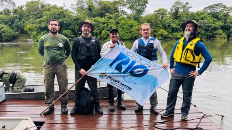 Comitiva liderada por Wilson Santos inicia expedição para avaliar situação do Rio Cuiabá