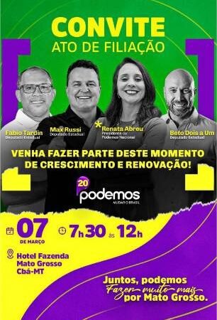 Filiação do Podemos deve reunir mais de 1,5 mil pessoas no sábado