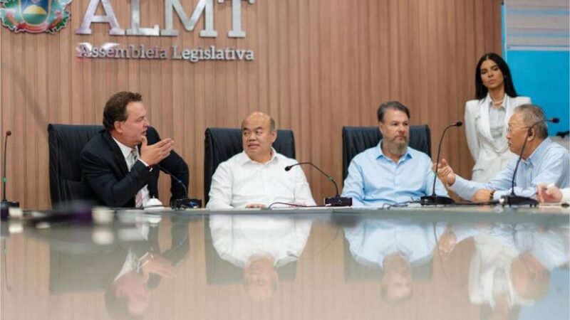 Presidente da ALMT Max Russi recebe delegação da Shandong Gold Mining