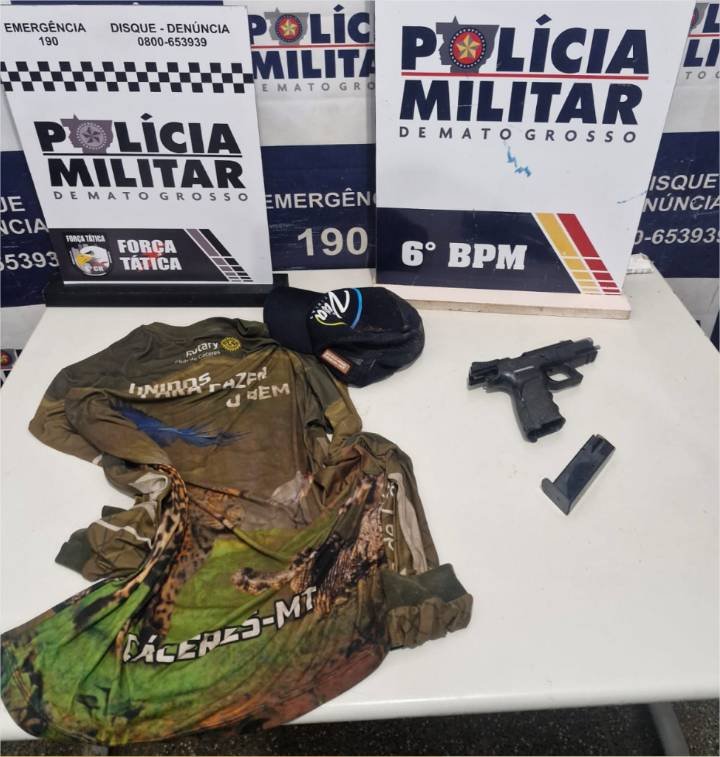 Força Tática prende suspeito de tentativa de homicídio em bar de Cáceres