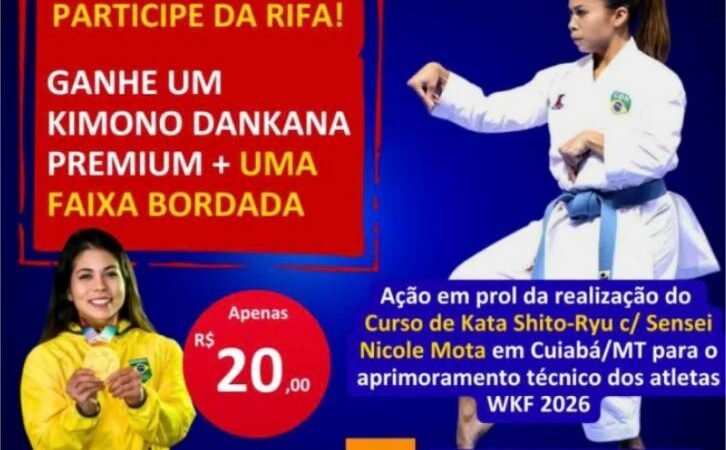 Cuiabá recebe curso de kata com campeã Nicole Mota e mobiliza atletas da região