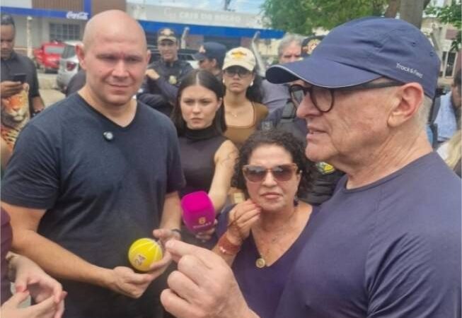 Baixinha acompanha prefeito e vice-governador em visita ao Pedra 90