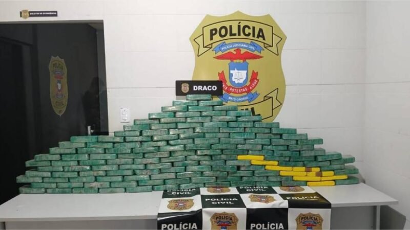 Polícia Civil apreende meia tonelada de drogas na região da fronteira com a Bolívia
