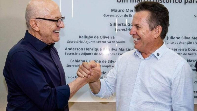 Mauro Mendes passa comando do Governo de MT para Otaviano Pivetta nesta terça-feira (31)