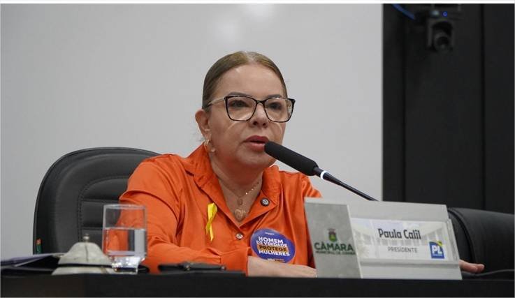 “Hoje não sou candidata”, diz Paula Calil sobre comando da Mesa Diretora da Câmara