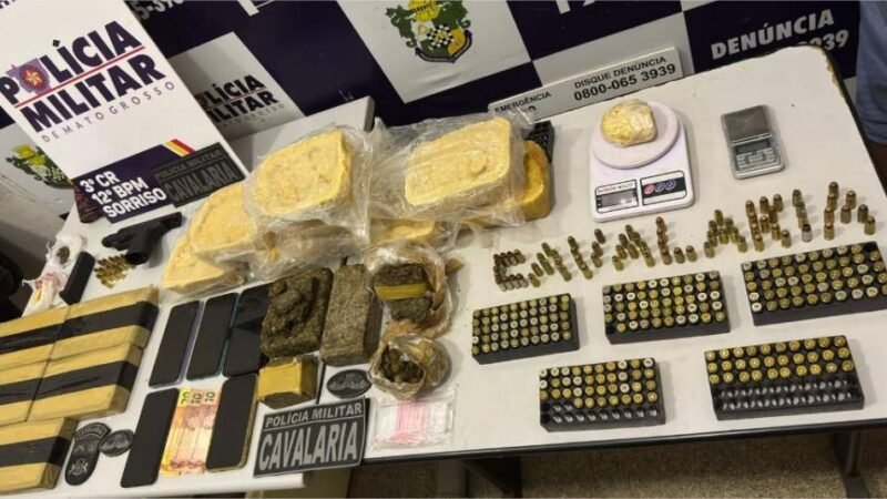 Cavalaria da PM detém oito faccionados por tráfico de drogas, apreende entorpecentes, pistolas e munições