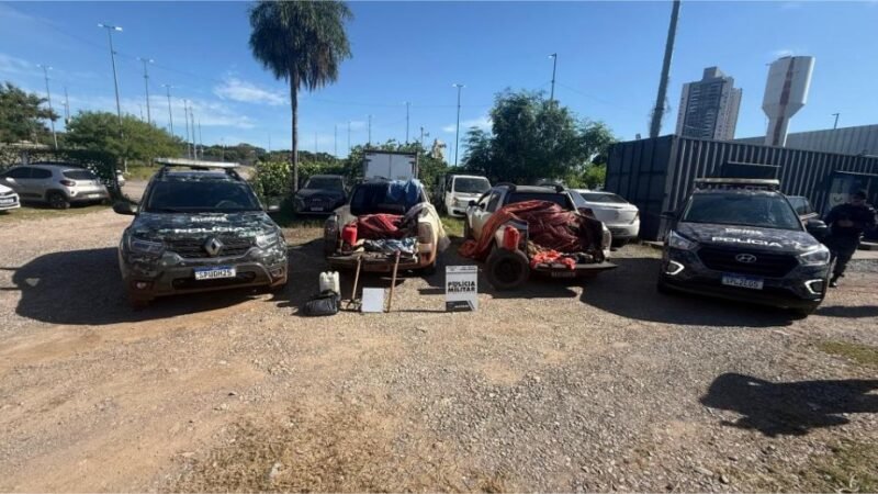 Rotam prende quadrilha por furto em usina solar e apreende fios de cobre em Cuiabá