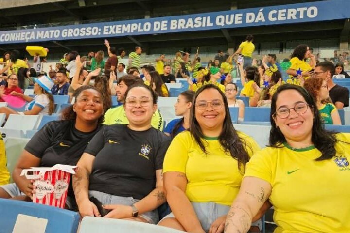 Após goleada, população já aguarda próxima partida da Seleção Brasileira de futebol feminino na Arena Pantanal