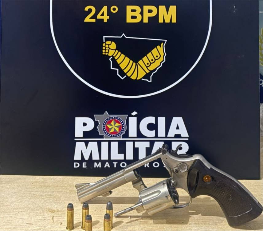 Polícia Militar apreende arma de fogo e prende homem que atirou em direção a ex-genro