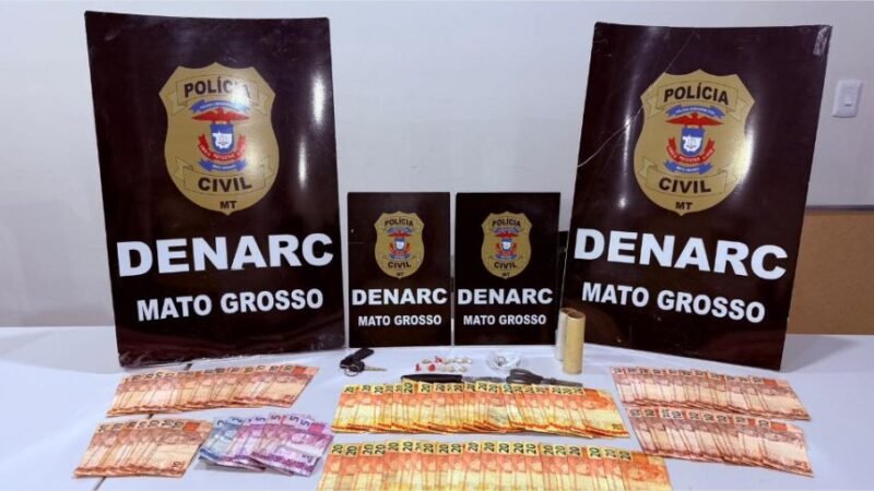 Polícia Civil prende mãe e filho por tráfico de drogas em Várzea Grande