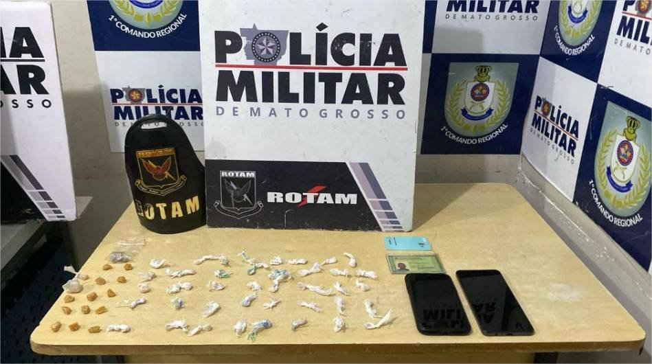 Rotam prende homem com mais de 50 porções de entorpecentes na Capital