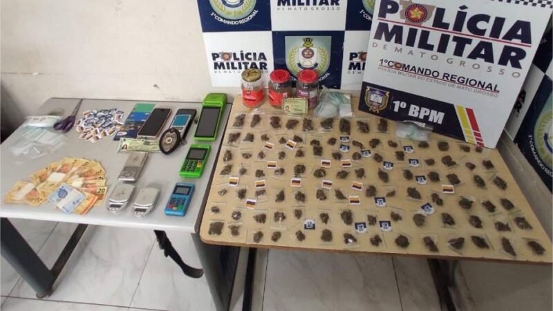 PM apreende 93 porções de super maconha e prende homem por tráfico